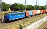 Am 21.06.2017 kam die 151 078-3  von der EGP – Eisenbahngesellschaft Potsdam,  aus Richtung Stendal und fuhr weiter in Richtung Salzwedel .