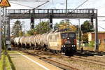 Am 05.11.2020 kam die 151 145-0 von der HSL Logistik GmbH,  aus Richtung Braunschweig nach Niederndodeleben und fuhr weiter in Richtung Magdeburg .