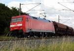Am 1.07.2014 kam die 152 069-1 von der DB aus der Richtung Stendal und fuhr nach Wittenberge .