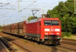 Am 2.07.2014 kam die 152 102-0 von der DB aus Richtung Magdeburg nach Niederndodeleben und fuhr weiter in Richtung Braunschweig .