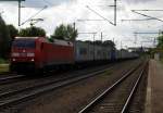 Am 2.07.2014 kam die 152 092-3 von der DB aus Richtung Braunschweig nach Niederndodeleben und fuhr weiter in Richtung Magdeburg .