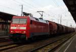 Am 10.07.2014 kam die 152 037-8 von der DB aus Richtung Magdeburg nach Stendal und fuhr weiter in Richtung Wittenberge.