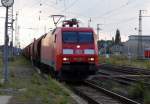 Am 16.07.2014 kam die 152 110-3 von der DB aus Richtung Wittenberge nach Stendal und fuhr weiter in Richtung Magdeburg .