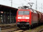 Am 24.07.2014 kam die 152 104-6 von der DB aus Richtung Magdeburg nach Stendal und fuhr weiter in Richtung Wittenberge.