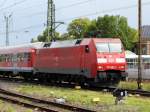 Am 16.08.2014 kam die 152 052-7 von der DB aus Richtung Magdeburg nach Stendal und fuhr weiter in Richtung Hannover .