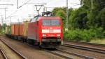 Am 22.08.2014 kam die 152 064-2 von der DB aus Richtung Magdeburg nach Niederndodeleben und fuhr weiter in Richtung Braunschweig .