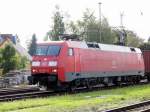 Am 28.09.2014 kam die 152 076-6 von der DB aus Richtung  Salzwedel nach Stendal und fuhr weiter in Richtung Magdeburg .