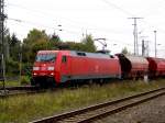 Am 18.10.2015 war die 152 088-1 von der DB in Stendal abgestellt und fuhr den in Richtung Magdeburg .