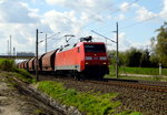 Am 19.04.2016 kam die 152 115-2 von  DB Schenker  aus Richtung Magdeburg und fuhr nach Stendal .