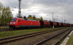 Am 23.04.2016 kam die 152 097-2 von  DB Schenker aus Richtung Wittenberge nach Stendal und fuhr weiter in Richtung Magdeburg.