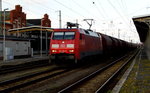 Am 25.04.2016 kam die 152 102-0 von DB Schenker aus Richtung Magdeburg  nach Stendal und fuhr weiter in Richtung Wittenberge .