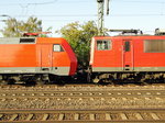 Am 07.09.2016   die 152 156-6 und die 155 253-8 von DB Schenker in Niederndodeleben .