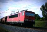 Am 2.06.2014 kam die 155 101-9 von der Railion aus der Richtung Wittenberge und fuhr nach Stendal .