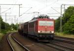 Am 2.07.2014 kam die  155 184-5  von der MEG aus Richtung Magdeburg nach Niederndodeleben und fuhr weiter in Richtung Braunschweig .
