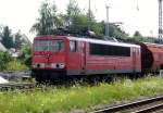 Am 29.07.2014 kam die 155 261-1 von der DB aus Richtung Wittenberge nach Stendal und fuhr weiter in Richtung Magdeburg.