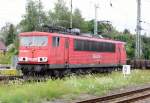 Am 30.07.2014 kam die 155 028-4 von der Railion aus Richtung Wittenberge nach Stendal und fuhr weiter in Richtung Magdeburg.