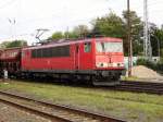 Am 1.09.2014 kam die 155 211-6 von der DB aus Richtung Magdeburg nach Stendal und fuhr weiter in Richtung Wittenberger.