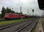 Am 14.09.2014 kam 185 193 und 155 131 mit einem gemischten Gterzug aus Richtung Hannover nach Stendal und fuhr weiter in Richtung Magdeburg.