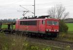 Am 9.10.2014 kam die 155 099-5 von der DB aus Richtung  Salzwedel und fuhr weiter in Richtung Stendal .