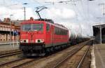 Am 16.07.2015 kam 155 111-8 von der DB aus Richtung Magdeburg nach Stendal und fuhr weiter in Richtung Wittenberge .