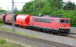  Am 27.06.2017 kam die 155 111-8 von der  DB Cargo AG,  aus Richtung Wittenberge und fuhr nach Stendal .