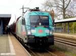 Am 10.10.2014 kam die 182 013 von der DB aus Richtung Magdeburg nach Genthin und fuhr weiter nach Cottbus .