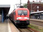 Am 10.10.2014 kam die 182 009 von der DB aus Richtung Magdeburg nach Genthin und fuhr weiter nach Eisenhüttenstadt .