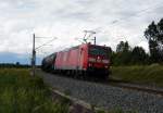 Am 30.06.2014 kam die 185 007-2 von der DB aus der Richtung Wittenberge und fuhr nach Stendal .