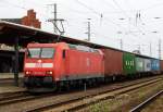 Am 24.07.2014 kam die 185 054-4 von der DB aus Richtung Magdeburg nach Stendal und fuhr weiter in Richtung Wittenberge.