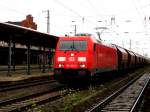 Am 30.07.2014 kam die 185 262-3 von der DB aus Richtung Magdeburg nach Stendal und fuhr weiter in Richtung Wittenberge.