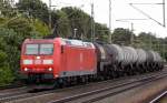 Am 22.08.2014 kam die 185 004-9 von der DB aus Richtung Magdeburg nach Niederndodeleben und fuhr weiter in Richtung Braunschweig .