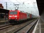 Am 14.09.2014 kam 185 014 mit einem Containerzug aus Richtung Magdeburg nach Stendal und fuhr weiter in Richtung Hannover.