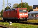 Am 2.10.2014 kam die 185 018-9 von der DB aus Richtung Magdeburg nich Stendal.