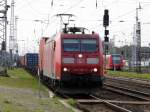 Am 12.10.2014 kam die 185 195-5 von der DB aus Richtung Salzwedel nach Stendal und fuhr weiter in Richtung Magdeburg .