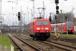 Am 23.12.2014 kam die 185 279-7 von der DB aus Richtung Magdeburg nach Stendal und fuhr weiter nach Wittenberge.