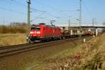 Am 18.03.2015 kam die 185 079-1 von der DB aus Richtung Stendal und fuhr weiter in Richtung Hannover .