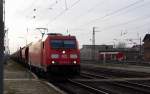 Am 23.03.2015 kam die 185 368-8  von der DB  aus Richtung Wittenberge nach Stendal und fuhr weiter in Richtung Magdeburg .