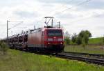 Am 28.04.2015 kam die 185 014-8 von der DB aus der Richtung Magdeburg nach Demker und fuhr weiter in Richtung Stendal .