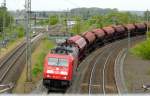 Am 20.05.2015 kam die 185 222-7 von der DB aus Richtung Wittenberge und fuhr weiter in Richtung Stendal .