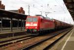 Am 22.05.2015 kam die 185 195-5 von der DB aus Richtung Magdeburg nach Stendal und fuhr weiter in Richtung Wittenberge .