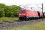 -br-6-185-db-traxx-ac1ac2/433302/am-01062015-kam-die-die-185 Am 01.06.2015 kam die die 185 397-7 von der DB aus Richtung Stendal und fuhr weiter in Richtung Wittenberge .
