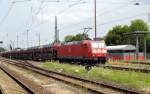 Am 22.07.2015 kam die 185 041-1 von der DB aus Richtung Berlin nach Stendal und fuhr weiter in Richtung Hannover .