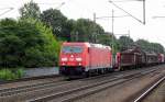 Am 23.07.2015 kam die 185 288-8 von der DB aus Richtung Magdeburg nach Niederndodeleben und fuhr weiter in Richtung Braunschweig .