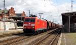 Am 26.07.2015 kam 185 147-6 von der DB aus Richtung Magdeburg nach Stendal und fuhr weiter nach Wittenberge.