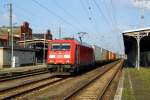 Am 20.08.2015 kam die 185 328-9 von der DB aus Richtung Magdeburg nach Stendal und fuhr weiter in Richtung Wittenberge .