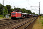 Am 16.06.2016 kam die 185 213-6 von DB Schenker aus Richtung Magdeburg nach Niederndodeleben und fuhr weiter in Richtung Braunschweig .