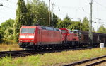 Am 01.09.2016 fuhr die 185 043-7 von DB Schenker  von Stendal nach Magdeburg .