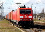 Am 26.03.2017 kam die 185 292-0 von der DB Schenker Rail Deutschland AG , aus Richtung Wittenberge nach Stendal und fuhr weiter in Richtung Magdeburg .