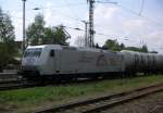 Am 26.04.2014 kam die 185 537-8 von der TLXLOGISTIK aus der  Hamburg fuhr durch Stendal und weiter nach  Magdeburg .