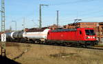 -br-6-187-traxx-f-140-ac-3/649181/am-15022019-stand-die-187-133-4 Am 15.02.2019 stand die 187 133-4 von DB Cargo Deutschland AG, in Wittenberge .